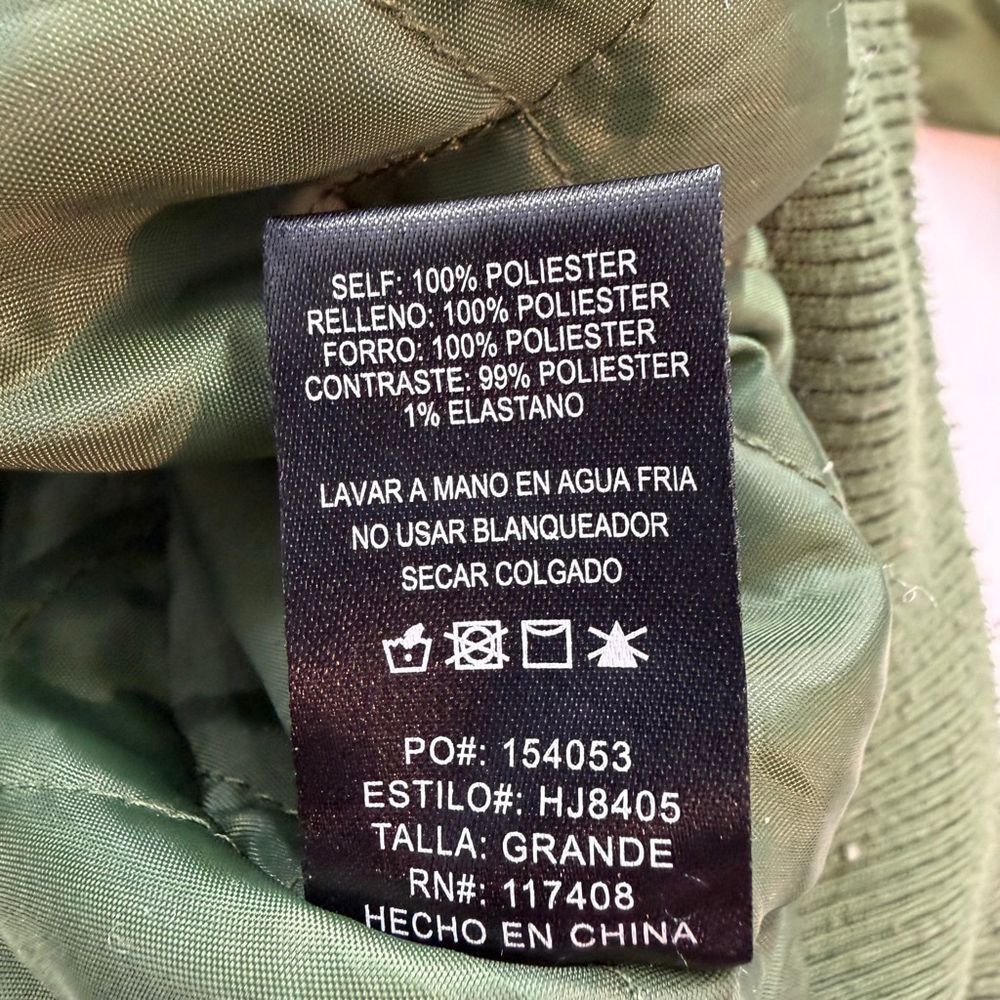 Chocolate USA Patch Bomber Jacket Olive Green Var… - image 13